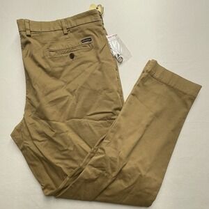 Brooks Brothers Chino Pants Mens 42x32‎ Traditional Tapered Stretch NEW